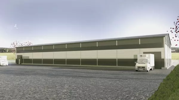 Склад из сэндвич панелей